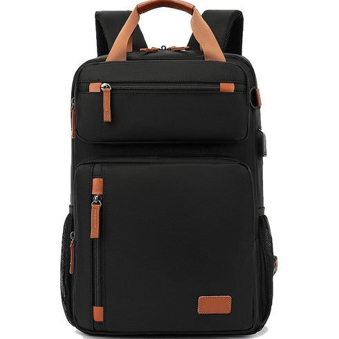 תיק גב אוקספורד לגבר למחשב נייד חסין למים - IGET