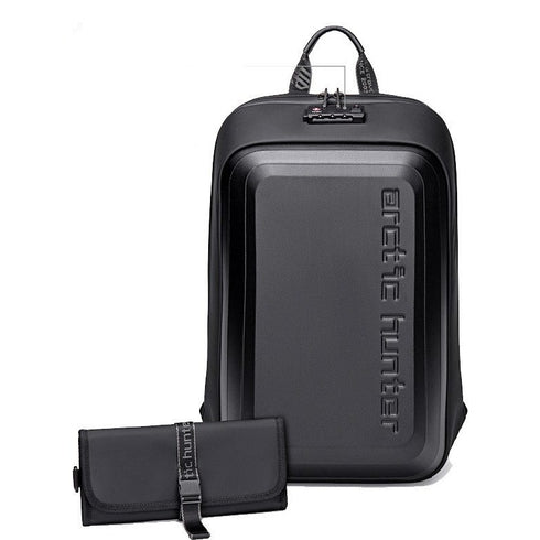 תיק גב למחשב נייד עם נעילה חסין לשריטות- ARCTIC HUNTER