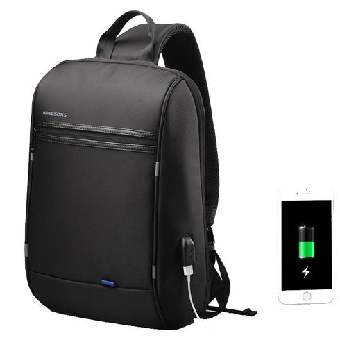 תיק כתף לגבר חסין למים עם טעינה - kingsons