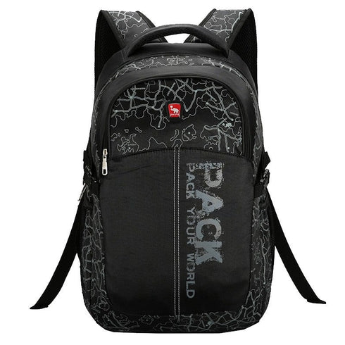 תיק גב אופנתי לטיולים חסין למים ושריטות - OIWAS