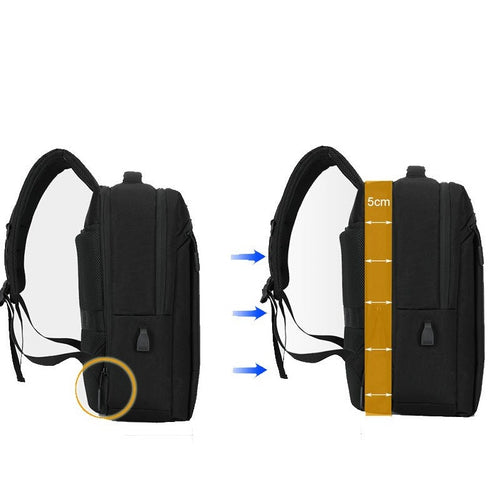 תיק גב לגבר חסין למים עם טעינה - Vormor