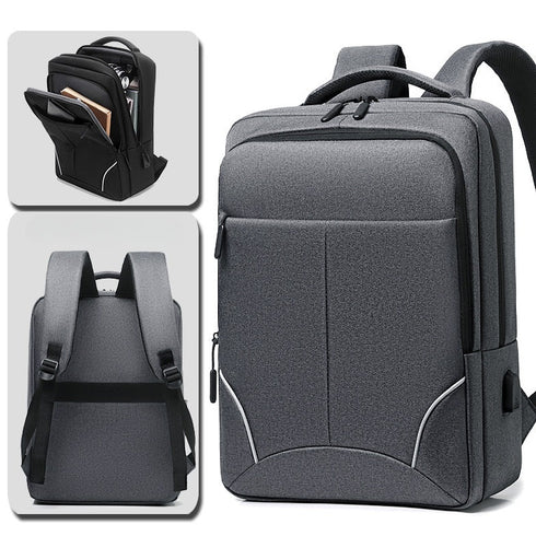 תיק גב לגבר למחשב נייד חסין למים - Oxford