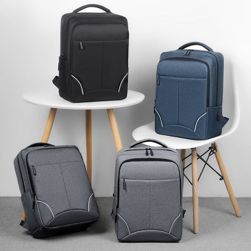 תיק גב לגבר למחשב נייד חסין למים - Oxford