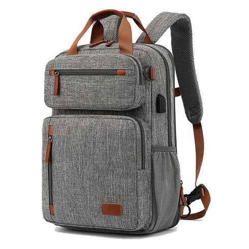 תיק גב אוקספורד לגבר למחשב נייד חסין למים - IGET