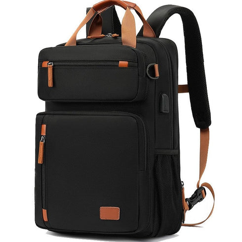 תיק גב אוקספורד לגבר למחשב נייד חסין למים - IGET