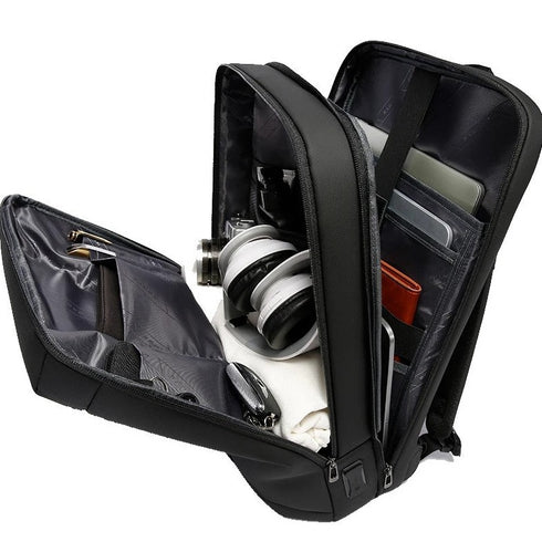 תיק גב לגבר למחשב נייד נגד מים עם טעינה - Bange