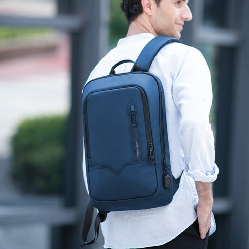 תיק גב מעוצב קנבס חסין לשריטות - Jacquard