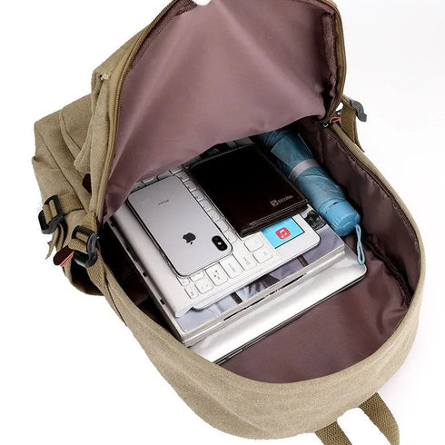 תיק גב בד לגבר נגד מים ושריטות - Olan