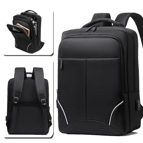 תיק גב לגבר למחשב נייד חסין למים - Oxford