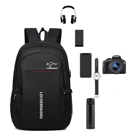 תיק גב לגבר למחשב נייד חסין למים ושריטות - Dacron