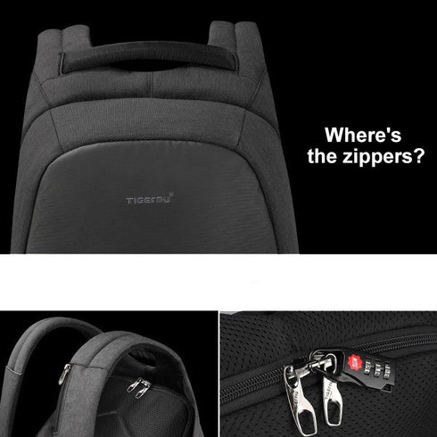 תיק גב לגבר חסין למים ושריטות - tigernu