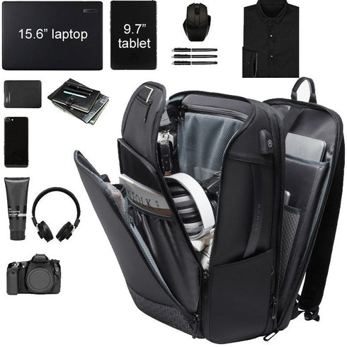 תיק גב לגבר חסין למים נגד גניבות - BANGE