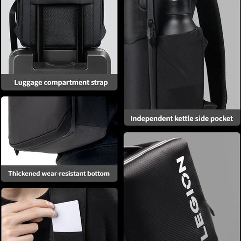 תיק גב לגבר חסין למים ושריטות - Legion