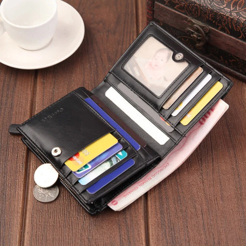 ארנק עם רוכסן עם הגנת RFID לגבר - CarrKen