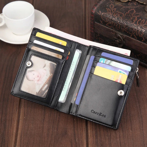 ארנק עם רוכסן עם הגנת RFID לגבר - CarrKen