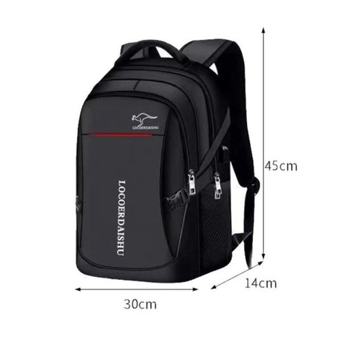 תיק גב לגבר למחשב נייד חסין למים ושריטות - Dacron