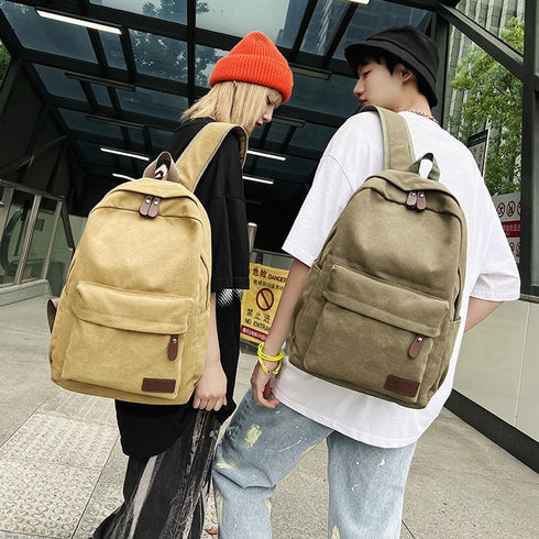 תיק גב לגבר קנבס מעוצב עמיד לשריטות - Vormor