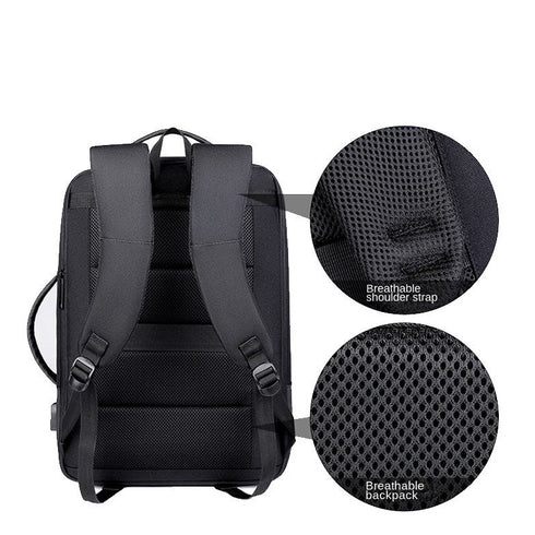 תיק גב אופנתי מתרחב חסין למים ושריטות - Opdoz