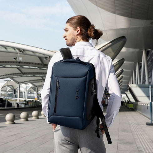 תיק גב לגבר נגד גניבות עם מנעול - SKV