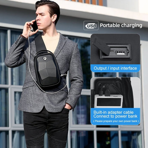 תיק כתף אופנתי נגד מים קטן - Fenruien