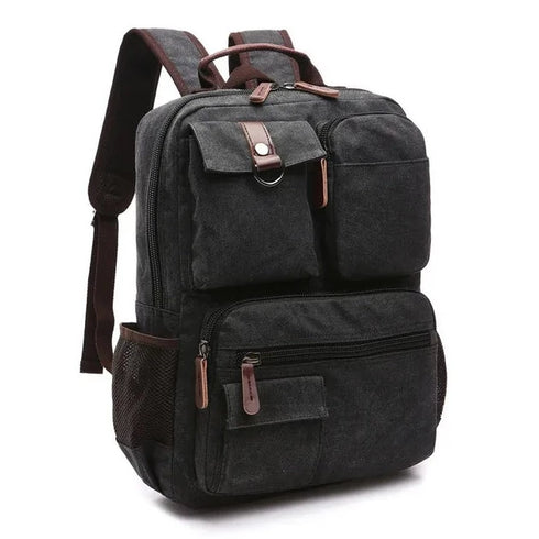 תיק גב לטיולים קנבס וינטג' מעוצב - Bagment