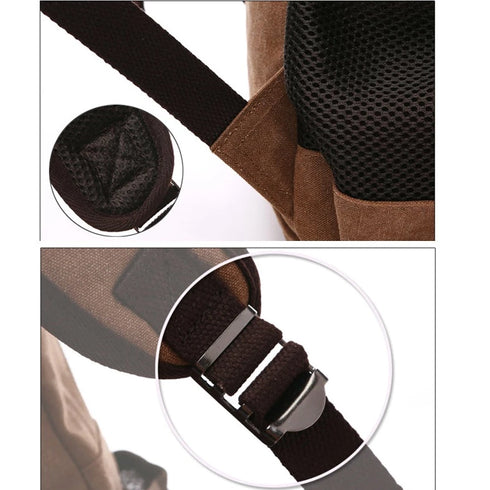 תיק גב לטיולים קנבס וינטג' מעוצב - Bagment