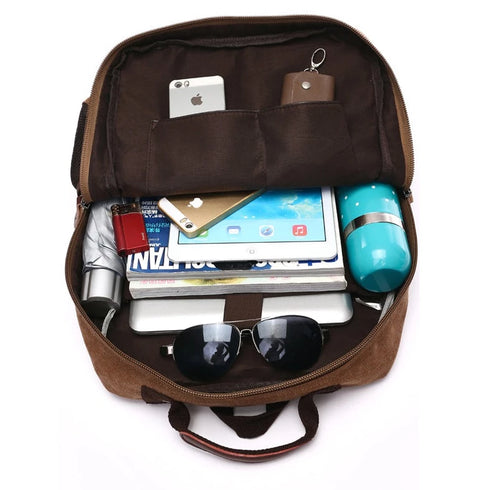 תיק גב לטיולים קנבס וינטג' מעוצב - Bagment