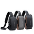 תיק כתף עם טעינת USB מאובטח אופנתי לגברים - Fashion