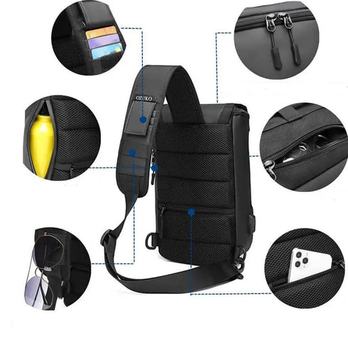 תיק כתף יוניסקס איכותי עמיד נגד מים - OZUKO