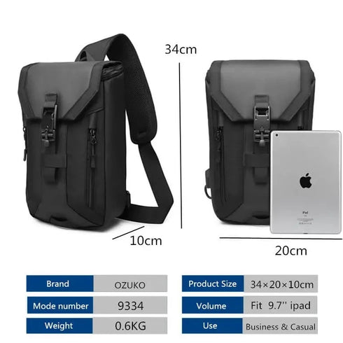 תיק כתף יוניסקס איכותי עמיד נגד מים - OZUKO